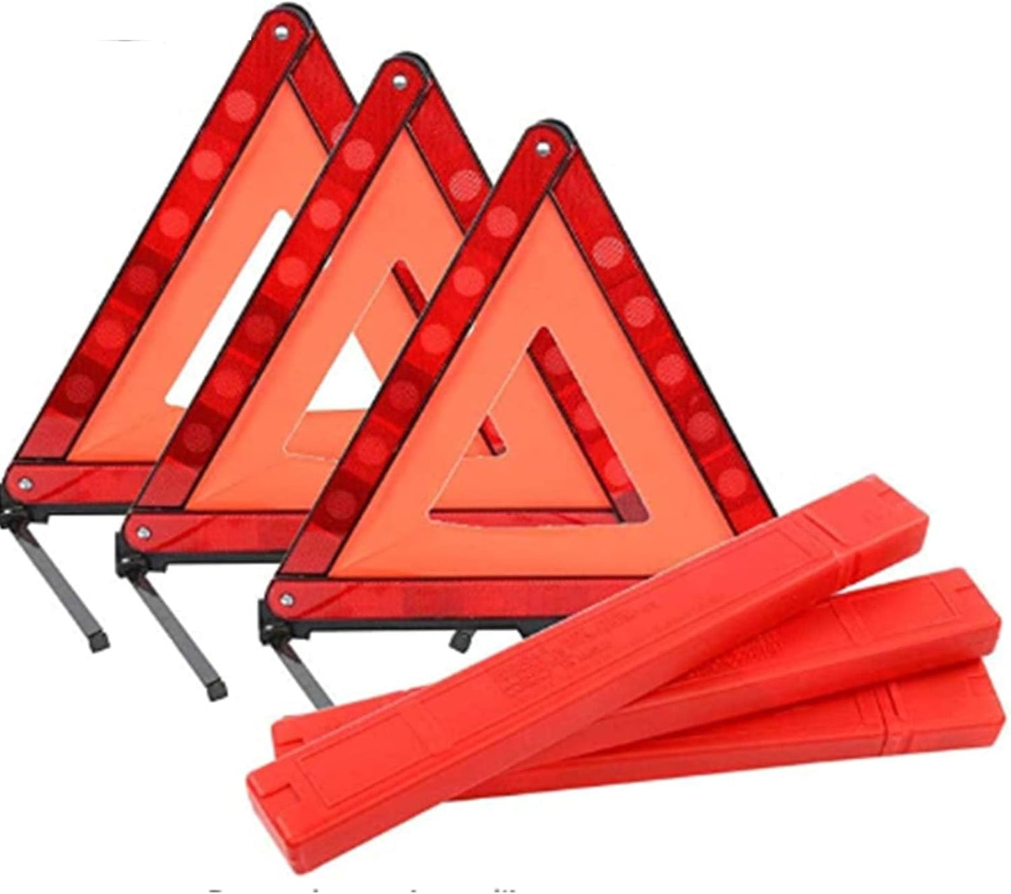 Reflective Safety Triangle Warning Kit | Foldable Emergency Warning Triangle | Roadside Hazard Sign Emergency Breakdown Board