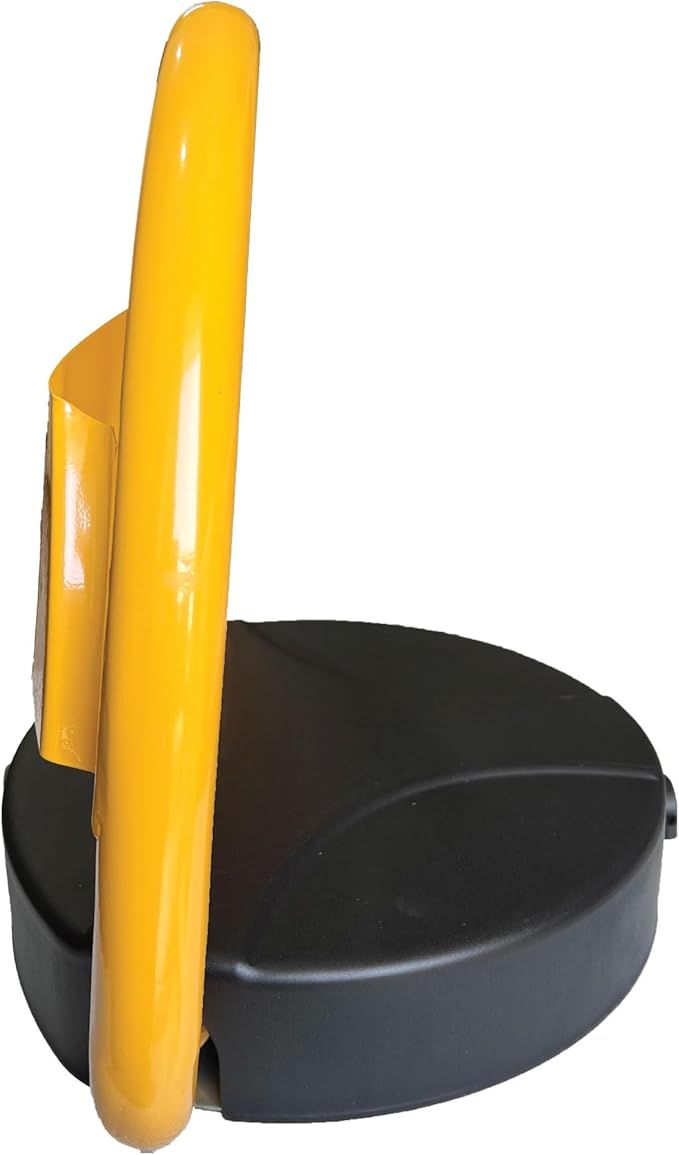 Automatic Car Parking Barrier, Standard Size, Weatherproof Galvanized Steel, Remote Control up to 50m, Yellow & Black, Rechargeable Battery