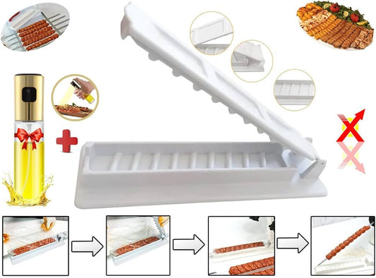 Kebab Maker Machine | Manual Kebab Making Tool | Turkish Kebab Maker | Outdoor Kebab Maker | Plastic Kebab Maker Mould | Single Row Kebab Maker | BBQ Meat Skewer Making Machine | Kebab Maker Grill Skewers