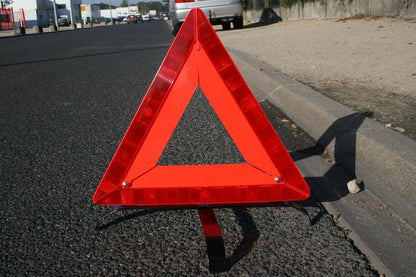 Reflective Safety Triangle Warning Kit | Foldable Emergency Warning Triangle | Roadside Hazard Sign Emergency Breakdown Board