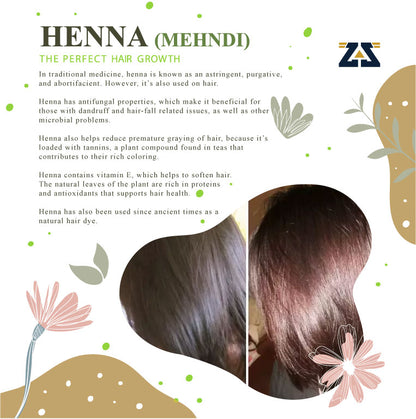 Henna Powder for Skin and Hair Mehndi Organic 100% Natural Chemical Free Natural Hair Dye for Smooth, Silky, Soft & Shiny Hair Tattoos and Body Art for Hands, Arms & Legs 150 gm