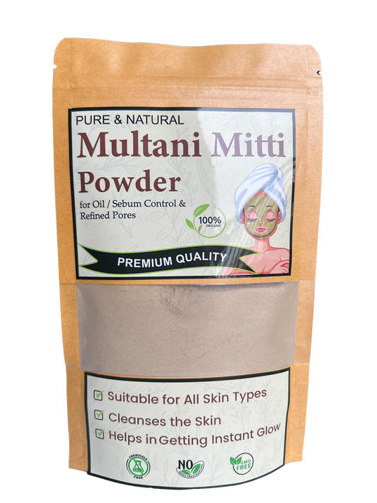 Multani Mitti OR Fuller's Earth ethically sourced 100% from Nature’s Lap for Skin & Hair | for helping to remove dead skin cells, impurities and toxins | Nourishes the Hair and Scalp