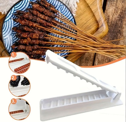 Kebab Maker Machine | Manual Kebab Making Tool | Turkish Kebab Maker | Outdoor Kebab Maker | Plastic Kebab Maker Mould | Single Row Kebab Maker | BBQ Meat Skewer Making Machine | Kebab Maker Grill Skewers