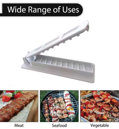 Kebab Maker Machine | Manual Kebab Making Tool | Turkish Kebab Maker | Outdoor Kebab Maker | Plastic Kebab Maker Mould | Single Row Kebab Maker | BBQ Meat Skewer Making Machine | Kebab Maker Grill Skewers