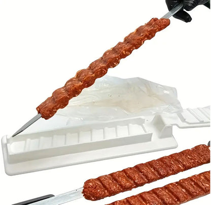 Kebab Maker Machine | Manual Kebab Making Tool | Turkish Kebab Maker | Outdoor Kebab Maker | Plastic Kebab Maker Mould | Single Row Kebab Maker | BBQ Meat Skewer Making Machine | Kebab Maker Grill Skewers